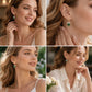 📢📢50% OFF !! ⏰Elegant Rosebud C-Shaped Hoop Earrings