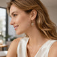 📢📢50% OFF !! ⏰Elegant Rosebud C-Shaped Hoop Earrings
