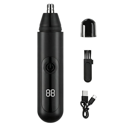 Rechargeable Nose Hair Trimmer with LED Display