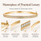 📢📢50% OFF !! ⏰Retro Rhinestone Gold-Tone Cuff Bangle