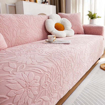 📢📢50% OFF !! ⏰Non-Slip 3D Camellia Jacquard Sofa Cover