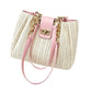 📢📢50% OFF !! ⏰Spacious Commuter Straw Shoulder Bag