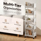 Multi-Tier Rolling Storage Cart for Narrow Spaces