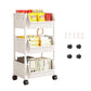 Multi-Tier Rolling Storage Cart for Narrow Spaces