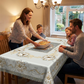 📢📢50% OFF !! ⏰Elegant Waterproof Embossed Floral Tablecloth