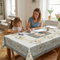 📢📢50% OFF !! ⏰Elegant Waterproof Embossed Floral Tablecloth