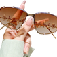 Chic Sunglasses with Rhinestone Accents for Women
