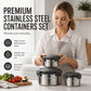 📢📢50% OFF !! ⏰3-Piece Stainless Steel Lunch Box Set with Airtight Lids for School and Office
