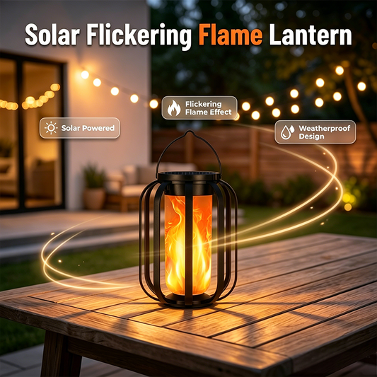 📢📢50% OFF !! ⏰Solar Flickering Flame Lantern