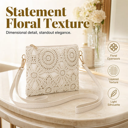 📢📢50% OFF !! ⏰Versatile Floral Crossbody Bag