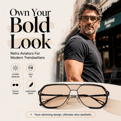 📢📢50% OFF !! ⏰Unisex Oversized Square One-Piece Sunglasses