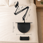 Magnetic Bedside Tablet Stand with Hidden Mattress Base
