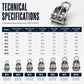 📢📢50% OFF !! ⏰304 Stainless Steel Swivel Pulley Block Heavy Duty Wire Rope Lifting Wheel