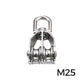 📢📢50% OFF !! ⏰304 Stainless Steel Swivel Pulley Block Heavy Duty Wire Rope Lifting Wheel