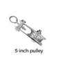 📢📢50% OFF !! ⏰304 Stainless Steel Swivel Pulley Block Heavy Duty Wire Rope Lifting Wheel