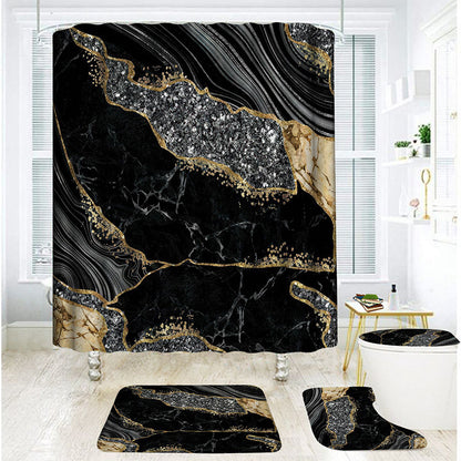 📢📢50% OFF !! ⏰Elegant Marble Pattern Bathroom Shower Curtain
