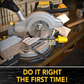 7-Inch Plastic or Aluminum Miter Saw Protractor