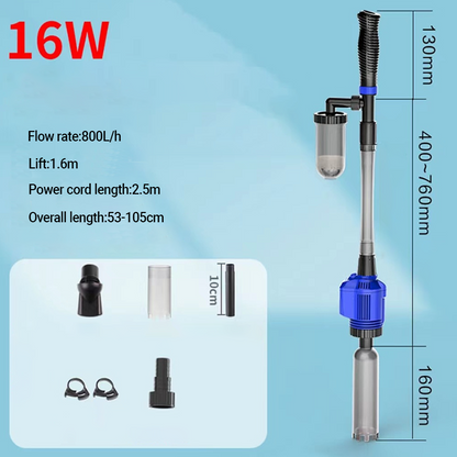 📢📢50% OFF !! ⏰Electric Suction Aquarium Water Changer Filter Cleaner