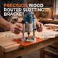 📢📢50% OFF !! ⏰Aluminum Alloy Wood Router Slotting Bracket Guide Tool