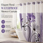 📢📢50% OFF !! ⏰Elegant Printed Double Layer Grommet Shower Curtain