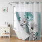 📢📢50% OFF !! ⏰Elegant Printed Double Layer Grommet Shower Curtain