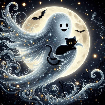 📢📢50% OFF !! ⏰Halloween Cute Ghost DIY Diamond Art Kit