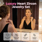 📢📢50% OFF !! ⏰Sparkling Heart Necklace & Earring Set