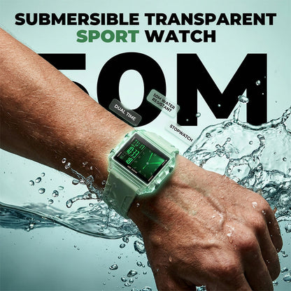 📢📢50% OFF !! ⏰Waterproof Transparent Digital Watch