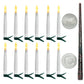 📢📢50% OFF !! ⏰Magical Wand Remote Floating LED Taper Candles Set