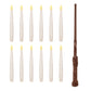 📢📢50% OFF !! ⏰Magical Wand Remote Floating LED Taper Candles Set