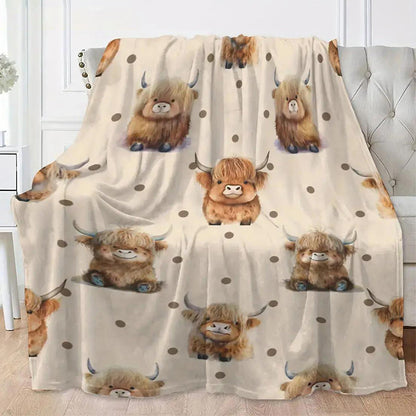 📢📢50% OFF !! ⏰Ultra-Soft Printed Flannel Throw Blanket