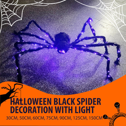 📢📢50% OFF !!⏰Halloween Black Spider Decoration with Light