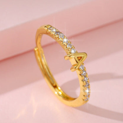 📢📢50% OFF !! ⏰Minimalist Adjustable Initial Ring for Women