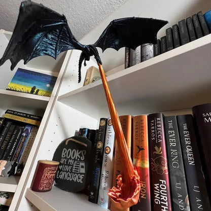 📢📢50% OFF !! ⏰Fantasy Decorative Fired Dragon Shelves Bookends