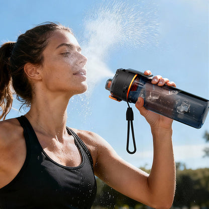 📢📢50% OFF !! ⏰Outdoor Sports Water Bottle with Spray Mist