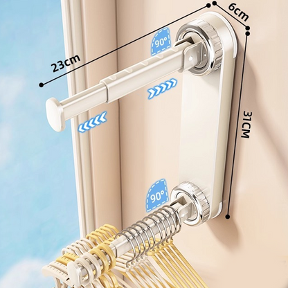 📢📢50% OFF !! ⏰Foldable Telescopic Suction-Cup Hanger Rack