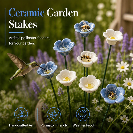 📢📢50% OFF !! ⏰Garden Bee Feeder Flowers