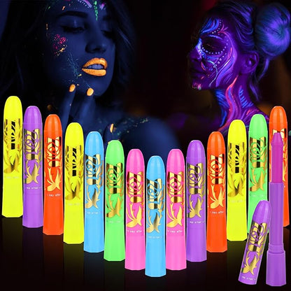 📢📢50% OFF !! ⏰Luminescent water-soluble human body painting crayon