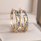 📢📢50% OFF !! ⏰Sparkling Zircon Hollow Hoop Earrings