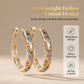 📢📢50% OFF !! ⏰Sparkling Zircon Hollow Hoop Earrings