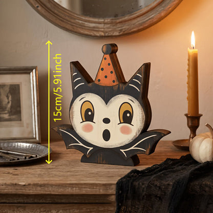 📢📢50% OFF !! ⏰Vintage Wooden Halloween Desktop Ornaments