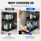 📢📢40% OFF !! ⏰2-Tier Under Sink Organizer with Hooks