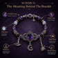 📢📢50% OFF !! ⏰Gothic Purple Rhinestone Halloween Bracelet