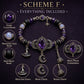 📢📢50% OFF !! ⏰Gothic Purple Rhinestone Halloween Bracelet