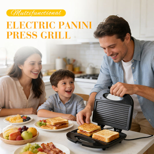 📢📢40% OFF !! ⏰Multifunctional Electric Panini Press Grill