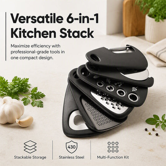 📢📢50% OFF !! ⏰6-in-1 Stackable Kitchen Gadget Set