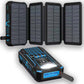 20000mAh Solar Power Bank With LED Flashlight