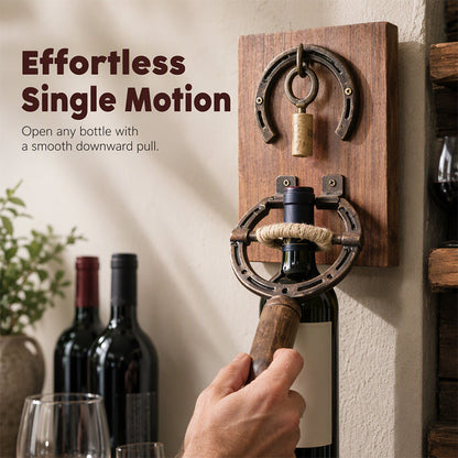 📢📢50% OFF !! ⏰Vintage Wall-Mounted Horseshoe Wine Opener