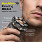 7-Blade Electric Shaver with LED Display