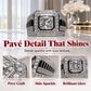 📢📢50% OFF !! ⏰Elegant Sparkly Square Halo Ring